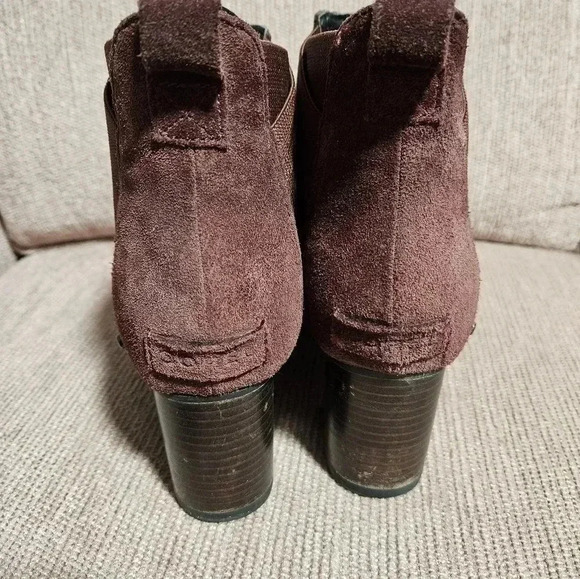 Sorel Women's Addington Chelsea Boots Sz 8.5 Redwood Waterproof Suede Block Heel - Picture 7 of 11